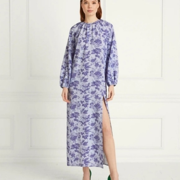 Hill House Simone Maxi Dress in Lilac Floral - Picture 3 of 6